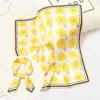 [Diseño Original] Pañuelo Cuadrado Pequeño Estilo Coreano Ins para Mujer Todo Combinación Estilo Occidental Pañuelo Decorativo Pañuelo de Primavera y Otoño Pañuelo Artístico