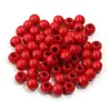 Plástico Acrílico Contas Redondas Contas de Cor Sólida Contas com Furo Grande Cor de Primavera Pulseira DIY Furo Reto Contas Soltas Acessórios de Miçangas