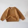 Ropa de punto para niños Otoño e Invierno 2025 Nuevo estilo Holgado Estilo coreano Niña Bebé Suéter de punto Retro Prendas superiores para niños y niñas