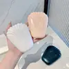 Set de 5 Piezas de Espejo con Carcasa Suave y Brochas de Maquillaje de Cerdas Suaves con Diseño de Almacenamiento, Portátil para Viaje, Brochas para Sombra de Ojos, Polvo y Rubor