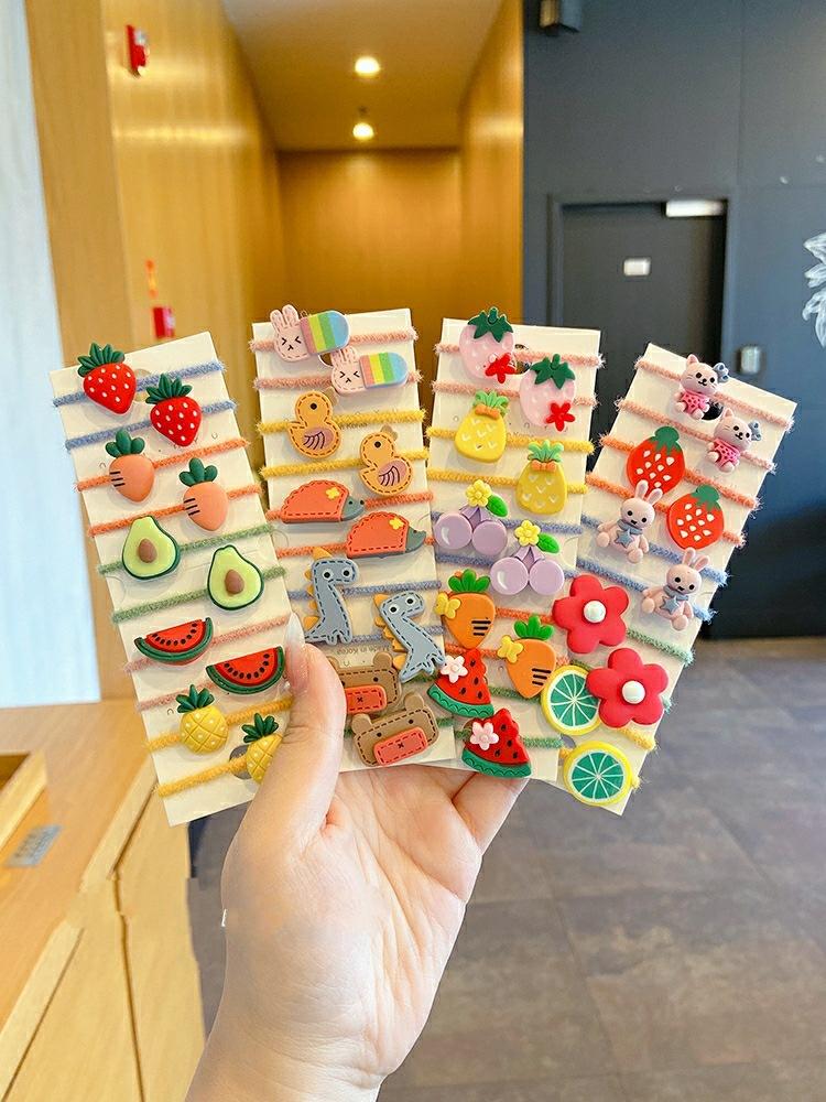 毛绒拇指圈卡通皮筋