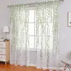 Impressão offset padrão salgueiro Novo estilo transfronteiriço Fresco pastoral Moderno minimalista Trevira impressão offset padrão salgueiro Sala de estar quarto Cortinas