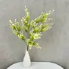 Ramo de flores artificiales, decoración de flores secas, decoración para sala de estar del hogar, accesorios para fotografía de bodas, ramo de lirios del valle, flores hechas a mano