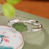 Un Ciervo Plata Esterlina S925 Jade Hetian Jade Hueco Mariposa Zirconia Pulsera Moda Regalo Pulsera Elegante de Lujo Ligero