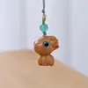 Talla en Madera Zodiaco Doce Pequeña Cadena para Teléfono Móvil Animales Lindos Estudiantes Hombres y Mujeres Juegan con Bolsas y Colgantes Regalos