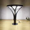 Luminária de Jardim em Alumínio Fundido com Tampa Espessa para Dissipação de Calor, Cabeça de Poste de Rua para Jardim LED 60W de Tensão Ampla, Kit de Produto Acabado para Comércio Transfronteiriço