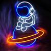 Amazon Temu Comércio Exterior Transfronteiriço Entrega Direta da Fábrica Alienígena Astronauta Nave Espacial Lâmpada Decorativa Lâmpada Neon Venda Quente