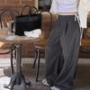 Ins2026 Coreano Nuevo Estilo Otoño Temprano Diseño Coreano Cinturilla Bloqueo de Color Cremallera Lateral Pantalones Rectos Casuales