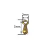 2x7mm Corrente de Cauda Pingente Gota d'Água Acessórios de Liga Metálica Atacado Pulseira Artesanal DIY Corrente de Extensão Pingente de Cauda Atacado