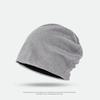 Outono e Inverno Chapéu Baotou Masculino Chapéu Pulôver para Exterior Chapéu de Camada Dupla Chapéu de Confinamento Touca Noturna Quente Feminina Turbante Chapéu de Pilha