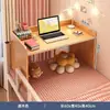 Escritorio de noche con estantería para dormitorio universitario, litera superior, escritorio para laptop, ventana saliente, escritorio multifuncional para cama, escritorio de estudio