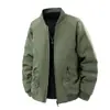 Chaqueta de plumón con logo imprimible 90% plumón de pato blanco para hombre Invierno Anti-arrugas Estilo aviador Cuello de béisbol Chaqueta para el frío para hombre