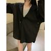 Cardigan Feminino Preto de Manga Longa Plus Size com Capuz para Proteção Solar, Jaqueta Fina Estilo Outono para Mulheres, Top Emagrecedor e que Valoriza a Silhueta
