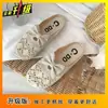 Pantuflas de Mujer 2025 Primavera y Verano Nueva Moda Versátiles para Exteriores de Malla Transpirables Antideslizantes de Punta Cerrada Sandalias de Media Pantufla para Mujer