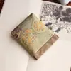 Clip para monedas de oro de metralla, brocado y estilo, bolsa de mano para guardar joyas, bolsa de regalo, tela vintage, bordado, billetera