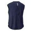Chaleco Deportivo Transpirable de Hombro Ancho Gris Oscuro Seda de Hielo Secado Rápido Sin Mangas Camiseta para Correr de Noche y Entrenamiento de Fitness