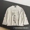 2026 Ilustración de Comercio Exterior Estampada de un Joven Rico Melancólico, Moda Unisex Suelta Casual de Manga Larga Tendencia Marca Venta al por Mayor