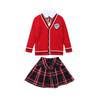 Uniforme de jardim de infância 2021 primavera novo conjunto de uniforme de escola primária quatro peças Uniforme de tricô para crianças para a aula série