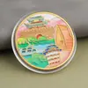 Monedas conmemorativas de ciudades, recuerdos turísticos, monedas coloridas en relieve con paisajes arquitectónicos de Beijing, Shanghái y Nanjing, monedas conmemorativas coleccionables
