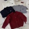 Cárdigan de punto estilo Mori de otoño para niñas Primavera y Otoño 2025 Suave estilo occidental para niños Chaqueta suéter de otoño para bebé niña