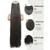 Pelucas Europeas y Americanas Más Vendidas para Comercio Exterior Transfronterizo Piezas de Cabello Grandes de Cabello Largo Recto Extendido para Mujer Extensiones de Cabello Teñidas en Degradado