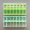 Versão inglesa quente da caixa de remédios semanal de 14 compartimentos uma Semana 14-box medicine box a week