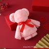 Toalla de Oso de Terciopelo Coral Regalo de Retorno de Boda Souvenir Tienda de Bodas Evento de Inauguración Regalo de Cumpleaños Toalla con Forma de Oso