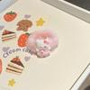 Nova Sanrio bonito corda de cabelo peludo rabo de cavalo feminino corda de cabelo sólido coreano simples all-match menina elástico de pelúcia