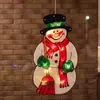 Cadena de Luces LED de Papá Noel, Muñeco de Nieve, Cadena de Luces Decorativas para Árbol de Navidad, Luz Colgante con Ventosa para Escaparate, Iluminación Creativa