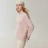 ¡Conjunto de alta calidad! Nueva colección de otoño e invierno: suéter de punto de cachemira para mujer con cuello redondo y un borde de flecos en la parte delantera