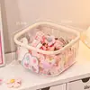 Caja de Almacenamiento para Accesorios de Cabello y Gomas para el Cabello de Escritorio, Gran Capacidad con Tapa, Tarro Transparente a Prueba de Polvo para Guardar Pinzas de Cabello para Niños