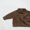 Chaqueta Infantil Estilo Coreano Unisex Camisa de Polar con Copos de Nieve Otoño y Primavera Nueva Ropa de Trabajo Casual para Bebé Procesamiento y Personalización