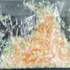 Atacado de fábrica fragmentos irregulares de pet cor de papel de doce fragmentos de vidro de cor mágica papel de vidro para unha