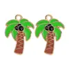 Pingentes de Frutas Oceânicas Estilo Coreano, Pingentes de Gota de Morango e Óleo de Coco, Acessórios para Montagem de Colares e Pulseiras DIY