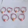 Cuerda para el Cabello de Capibara Dibujo Animado Bola para Cola de Caballo de Capibara Círculo para el Cabello Banda de Goma Nudada Rosa Adorno para la Cabeza Alta Elasticidad