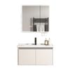 Mueble de baño con lavabo de cerámica integrado, mueble de baño con lavabo de pared, mueble de baño con lavabo integrado, combinación de lavabo