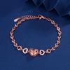 Venta caliente transfronteriza Pulsera de proyección de amor europea y americana Pulsera versátil de moda de diseño nicho Zircón Pulsera de foto a color HD en forma de corazón