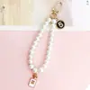Miçangas para Nova Fivela de Porta de Pérola de Vidro Pingente Acessórios de Joias DIY Pingente de Capa de Celular Pequena Estilo Chanel Feito à Mão com Contas