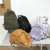 Mochila Escolar para Mujer, Estilo Ins Hong Kong Retro Vintage Mochila de Mezclilla Lavada para Estudiantes de Secundaria, Moda Europea y Americana