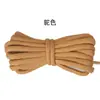 Fabricante de botas calçados calçados casuais espessos redondos 5mm cadarços sapatos de pai cadarços para atividades ao ar livre atacado pequeno branco branco
