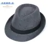 Sombrero de Caballero Otoño e Invierno Sombrero Pequeño Hombres y Mujeres Sombrero de Sol para Escenario Sombrero de Lana Británico Sombrero de Fieltro Imitación Jazz