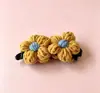 Pinza para el Cabello de Punto para Cola de Caballo Otoño e Invierno Pinza Plátano de Flor para Mujer Pinza de Torcedura para la Parte Posterior de la Cabeza Pinza Vertical Pinza para el Cabello