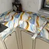 Pegatinas a Prueba de Aceite para Cocina, Resistentes al Fuego, Resistentes a Altas Temperaturas, Papel Especial de Papel de Aluminio Engrosado, Autoadhesivo para Gabinetes, Impermeable, Resistente a la Humedad, Papel Tapiz Anti-Manchas