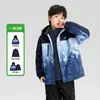 Ropa para Niños Zuoxi Chaqueta 3 en 1 2026 Atuendo de Otoño Chaqueta Impermeable Estilo Montaña Reflectante para Niños Atuendo de Primavera