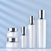 Mancha de vena plateada 30g-100ml set de botella acrílica botella de loción esencia prismática botella de crema cosmética