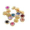 Vendas Diretas da Fábrica Recipiente Girassol Redondo Camada Dupla Flor Diamante DIY Laço Bolsa de Sapato Acessórios de Vestuário Acessórios Diamante Garra