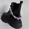 Cadena acrílica color dopamina cadena para zapatos cadena desmontable para zapatos de lona Botas Martin zapatos versátiles de color caramelo accesorios para zapatos Nuevo