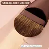 Novo Pincel para Base de Venda Quente Único Ultrafino Alargado em Forma de Língua Corretivo sem Marcas Almofada Pequena Cabeça Plana Cabelo Macio Ferramenta de Beleza