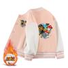 Uniforme de beisebol infantil de espessura média casaco para meninos Primavera e Outono novos meninos Wangwang roupas da equipe inverno fleece-lined top