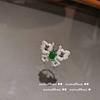 Anel de pedra preciosa de gipsófila brilhante banhado a zircônia Golden Star River 18K, anel de abertura com diamante completo, pode ser usado em mãos de carne